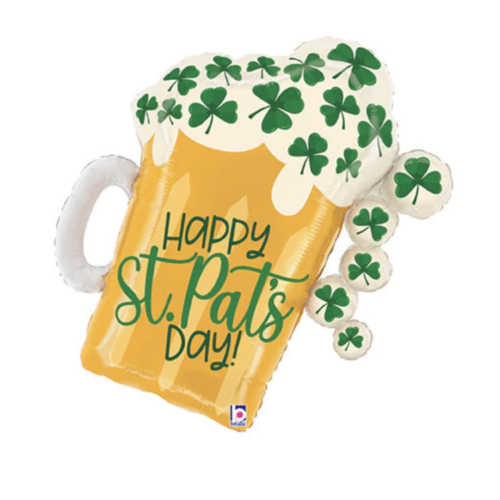 Balloon Foil St. Patricks Day Beer Mug